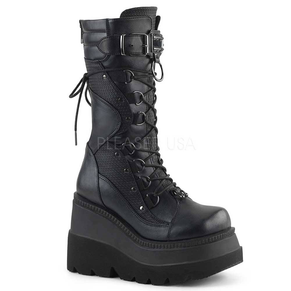 DemoniaCult - SHAKER70 Platform Boots - Black Product image